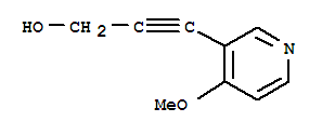 (9ci)-3-(4-甲氧基-3-吡啶)-2-丙炔-1-醇結(jié)構式_218593-96-5結(jié)構式