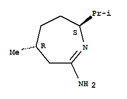(2s,5r)-(9ci)-3,4,5,6-四氫-5-甲基-2-(1-甲基乙基)-,2H-氮雜革-7-胺結(jié)構(gòu)式_219477-93-7結(jié)構(gòu)式