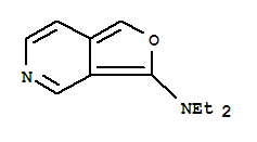 N,N-二乙基-呋喃并[3,4-c]吡啶-3-胺結(jié)構(gòu)式_220559-29-5結(jié)構(gòu)式