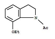 1H-indole,1-acetyl-7-ethoxy-2,3-dihydro-(9ci)Structure,220657-61-4Structure 1H-indole,1-acetyl-7-ethoxy-2,3-dihydro-(9ci) Structure,220657-61-4Structure