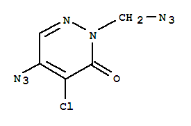 3(2H)-pyridazinone, 5-azido-2-(azidomethyl)-4-chloro-Structure,220663-05-8Structure 3(2H)-pyridazinone, 5-azido-2-(azidomethyl)-4-chloro- Structure,220663-05-8Structure