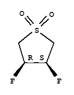 (3R,4S)-rel-(9CI)-3,4-二氟四氫噻吩 1,1-二氧化物結(jié)構(gòu)式_220704-95-0結(jié)構(gòu)式