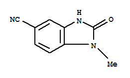 1H-benzimidazole-5-carbonitrile,2,3-dihydro-1-methyl-2-oxo-(9ci)Structure,221290-16-0Structure 1H-benzimidazole-5-carbonitrile,2,3-dihydro-1-methyl-2-oxo-(9ci) Structure,221290-16-0Structure
