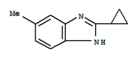1H-benzimidazole,2-cyclopropyl-5-methyl-(9ci)Structure,221548-37-4Structure 1H-benzimidazole,2-cyclopropyl-5-methyl-(9ci) Structure,221548-37-4Structure