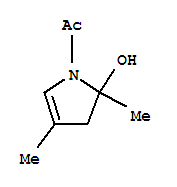 (9ci)-1-乙?；?2,3-二氫-2,4-二甲基-1H-吡咯-2-醇結(jié)構(gòu)式_222845-04-7結(jié)構(gòu)式