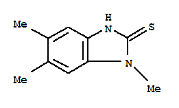 (9ci)-1,3-二氫-1,5,6-三甲基-2H-苯并咪唑-2-硫酮結構式_22492-66-6結構式