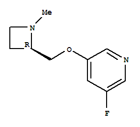 (9CI)-3-氟-5-[[(2R)-1-甲基-2-氮雜啶]甲氧基]-吡啶結(jié)構(gòu)式_228867-33-2結(jié)構(gòu)式