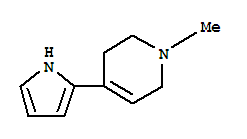 (9CI)-1,2,3,6-四氫-1-甲基-4-(1H-吡咯-2-基)-吡啶結(jié)構(gòu)式_229628-56-2結(jié)構(gòu)式