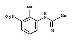 1H-benzimidazole,2,4-dimethyl-5-nitro-(9ci)Structure,23291-69-2Structure 1H-benzimidazole,2,4-dimethyl-5-nitro-(9ci) Structure,23291-69-2Structure