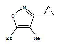 (8ci)-3-環(huán)丙基-5-乙基-4-甲基-異噁唑結(jié)構(gòu)式_24106-63-6結(jié)構(gòu)式