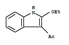 Ethanone,1-(2-ethoxy-1h-indol-3-yl)-(9ci)Structure,244757-39-9Structure Ethanone,1-(2-ethoxy-1h-indol-3-yl)-(9ci) Structure,244757-39-9Structure