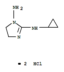 1H-imidazole-1,2-diamine,n2-cyclopropyl-4,5-dihydro-,dihydrochloride(9ci)Structure,244784-32-5Structure 1H-imidazole-1,2-diamine,n2-cyclopropyl-4,5-dihydro-,dihydrochloride(9ci) Structure,244784-32-5Structure