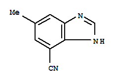 1H-benzimidazole-4-carbonitrile,6-methyl-(9ci)Structure,245096-16-6Structure 1H-benzimidazole-4-carbonitrile,6-methyl-(9ci) Structure,245096-16-6Structure