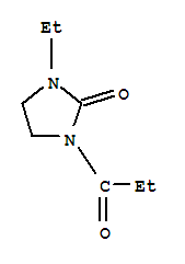 1-乙基-3-(1-氧代丙基)-2-咪唑啉酮結(jié)構(gòu)式_251634-11-4結(jié)構(gòu)式