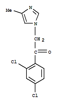 Ethanone, 1-(2,4-dichlorophenyl)-2-(4-methyl-1h-imidazol-1-yl)-Structure,252954-53-3Structure Ethanone, 1-(2,4-dichlorophenyl)-2-(4-methyl-1h-imidazol-1-yl)- Structure,252954-53-3Structure