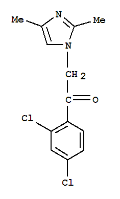 Ethanone, 1-(2,4-dichlorophenyl)-2-(2,4-dimethyl-1h-imidazol-1-yl)-Structure,252954-54-4Structure Ethanone, 1-(2,4-dichlorophenyl)-2-(2,4-dimethyl-1h-imidazol-1-yl)- Structure,252954-54-4Structure