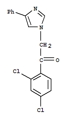 Ethanone, 1-(2,4-dichlorophenyl)-2-(4-phenyl-1h-imidazol-1-yl)-Structure,252954-56-6Structure Ethanone, 1-(2,4-dichlorophenyl)-2-(4-phenyl-1h-imidazol-1-yl)- Structure,252954-56-6Structure