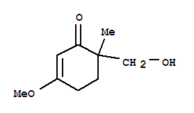 (9ci)-6-(羥基甲基)-3-甲氧基-6-甲基-2-環(huán)己烯-1-酮結(jié)構(gòu)式_252979-13-8結(jié)構(gòu)式