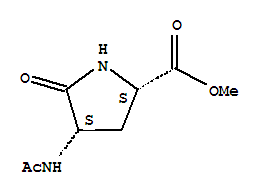 L-proline, 4-(acetylamino)-5-oxo-, methyl ester, (4s)-(9ci)Structure,254909-26-7Structure L-proline, 4-(acetylamino)-5-oxo-, methyl ester, (4s)-(9ci) Structure,254909-26-7Structure