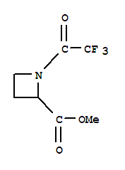 2-Azetidinecarboxylic acid, 1-(trifluoroacetyl)-, methyl ester (9ci)Structure,255882-70-3Structure 2-Azetidinecarboxylic acid, 1-(trifluoroacetyl)-, methyl ester (9ci) Structure,255882-70-3Structure