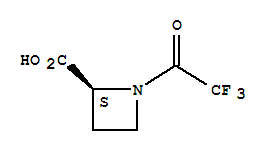2-Azetidinecarboxylic acid, 1-(trifluoroacetyl)-, (2s)-(9ci)Structure,255882-90-7Structure 2-Azetidinecarboxylic acid, 1-(trifluoroacetyl)-, (2s)-(9ci) Structure,255882-90-7Structure