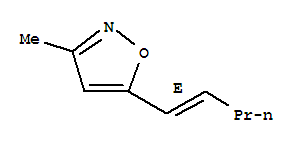 (9ci)-3-甲基-5-(1e)-1-戊烯基-異噁唑結(jié)構(gòu)式_256486-37-0結(jié)構(gòu)式