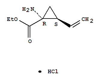 Cyclopropanecarboxylic acid, 1-amino-2-ethenyl-, ethyl ester, hydrochloride (1:1), (1R,2S)-Structure,259214-56-7Structure Cyclopropanecarboxylic acid, 1-amino-2-ethenyl-, ethyl ester, hydrochloride (1:1), (1R,2S)- Structure,259214-56-7Structure
