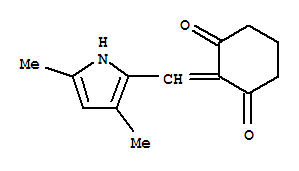 (9ci)-2-[(3,5-二甲基-1H-吡咯-2-基)亞甲基]-1,3-環(huán)己烷二酮結(jié)構(gòu)式_259544-81-5結(jié)構(gòu)式