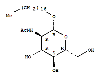 Heptadecyl 2-acetamido-2-deoxy-β-d-glucopyranoside Structure,262856-90-6Structure