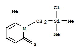 1-[(氯二甲基甲硅烷基)甲基]-6-甲基-2(1H)-吡啶硫酮結(jié)構(gòu)式_285127-22-2結(jié)構(gòu)式