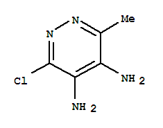 (8CI)-4,5-二氨基-3-氯-6-甲基-吡嗪結構式_28682-88-4結構式