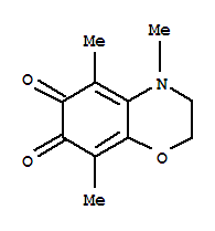 (8ci)-3,4-二氫-4,5,8-三甲基-2H-1,4-苯并噁嗪-6,7-二酮結(jié)構(gòu)式_29441-77-8結(jié)構(gòu)式