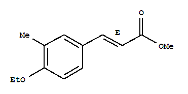 (2e)-(9ci)-3-(4-乙氧基-3-甲基苯基)-2-丙酸甲酯結(jié)構(gòu)式_294860-63-2結(jié)構(gòu)式