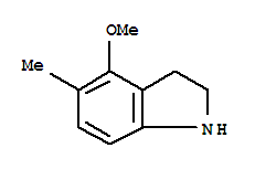 1H-indole,2,3-dihydro-4-methoxy-5-methyl-(9ci)Structure,295325-87-0Structure 1H-indole,2,3-dihydro-4-methoxy-5-methyl-(9ci) Structure,295325-87-0Structure