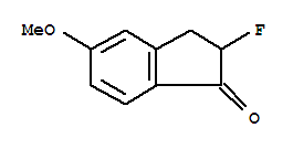1H-inden-1-one, 2-fluoro-2,3-dihydro-5-methoxy-Structure,295779-80-5Structure 1H-inden-1-one, 2-fluoro-2,3-dihydro-5-methoxy- Structure,295779-80-5Structure