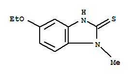 (9ci)-5-乙氧基-1,3-二氫-1-甲基-2H-苯并咪唑-2-硫酮結(jié)構式_302812-79-9結(jié)構式