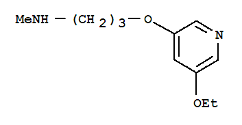 (9ci)-3-[(5-乙氧基-3-吡啶)氧基]-n-甲基-1-丙胺結(jié)構(gòu)式_303104-61-2結(jié)構(gòu)式