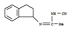 (9ci)-n-氰基-n-(2,3-二氫-1H-茚-1-基)-鹽酸乙脒結構式_306284-56-0結構式