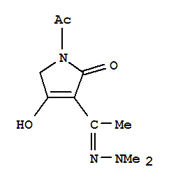 (9ci)-1-乙?；?3-[1-(二甲基亞肼基)乙基]-1,5-二氫-4-羥基-2H-吡咯-2-酮結(jié)構(gòu)式_306753-96-8結(jié)構(gòu)式
