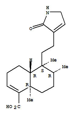(4AR,5S,6R,8AR)-5-[2-(2,5-二氫-2-氧代-1H-吡咯-3-基)乙基]-3,4,4A,5,6,7,8,8A-八氫-5,6,8A-三甲基-1-萘甲酸結(jié)構(gòu)式_310433-44-4結(jié)構(gòu)式