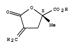 (2s)-(9ci)-四氫-2-甲基-4-亞甲基-5-氧代-2-呋喃羧酸結(jié)構(gòu)式_314264-83-0結(jié)構(gòu)式