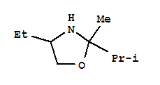 Oxazolidine,4-ethyl-2-methyl-2-(1-methylethyl)-(9ci)Structure,325480-90-8Structure Oxazolidine,4-ethyl-2-methyl-2-(1-methylethyl)-(9ci) Structure,325480-90-8Structure