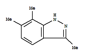 1H-indazole, 3,6,7-trimethyl-Structure,33101-40-5Structure 1H-indazole, 3,6,7-trimethyl- Structure,33101-40-5Structure