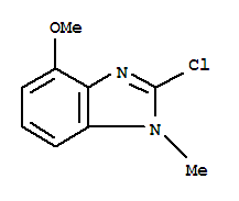 1H-benzimidazole,2-chloro-4-methoxy-1-methyl-(9ci)Structure,33604-87-4Structure 1H-benzimidazole,2-chloro-4-methoxy-1-methyl-(9ci) Structure,33604-87-4Structure