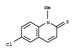  6-氯-1-甲基-2(1H)-喹啉硫酮結構式_33682-77-8結構式