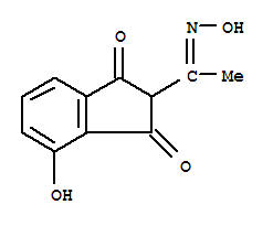 (9ci)-4-羥基-2-[1-(羥基亞氨基)乙基]-1H-茚-1,3(2H)-二酮結(jié)構(gòu)式_341034-31-9結(jié)構(gòu)式