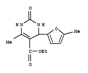 (9Ci)-1,2,3,4-四氫-6-甲基-4-(5-甲基-2-呋喃)-2-氧代-5-嘧啶羧酸乙酯結(jié)構(gòu)式_343588-50-1結(jié)構(gòu)式