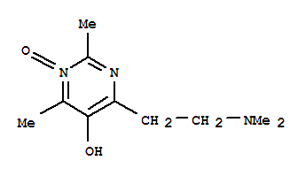(9Ci)-4-[2-(二甲基氨基)乙基]-2,6-二甲基-5-羥基嘧啶,1-氧化物結(jié)構(gòu)式_344883-89-2結(jié)構(gòu)式