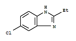 1H-benzimidazole,5-chloro-2-ethyl-(9ci)Structure,34569-15-8Structure 1H-benzimidazole,5-chloro-2-ethyl-(9ci) Structure,34569-15-8Structure