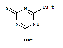 (9ci)-4-(1,1-二甲基乙基)-6-乙氧基-1,3,5-三嗪-2(1h)-硫酮結構式_34747-80-3結構式